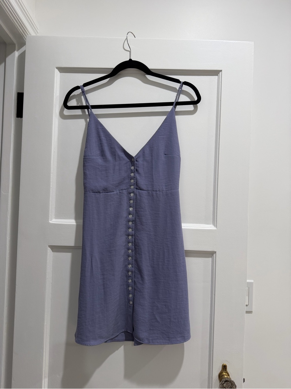 Urban Outfitters Lavender Button-Down Mini Slip Dress
